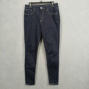 Levi's Skinny Jeans Womens 28x28 Dark Wash Streetwear Baddie